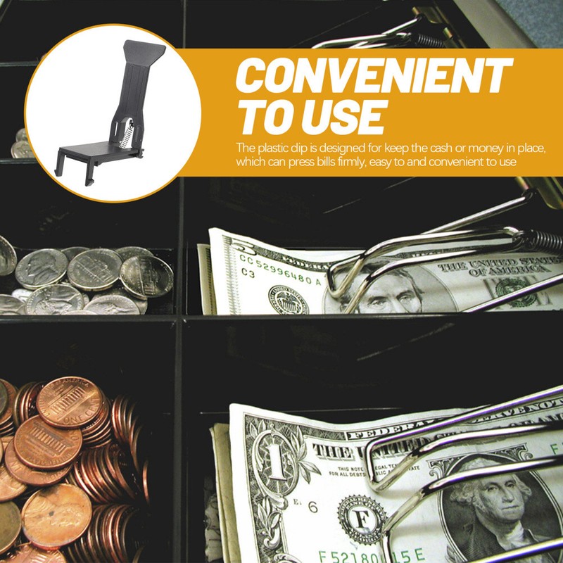 6PCS Money Clips Money Organizers Clips Replacement Cash Register Drawer Clips