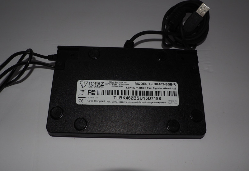 Topaz Systems T-BK462-BSB-R SignatureGem LCD 1x5 Backlit Signature Pad gallery