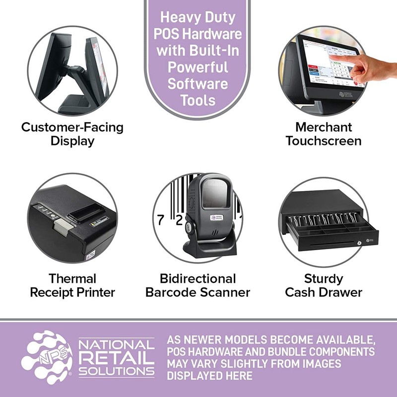 NRS Cash Register POS System -Requires NRSPAY Merchant Account Prior to Shipping gallery