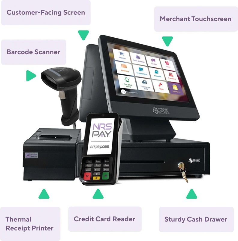 NRS POS System For Retail -Requires Merchant Account Prior to Shipping! gallery