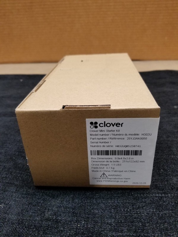 Brand New In Box Clover Mini Starter Kit Model: H302U