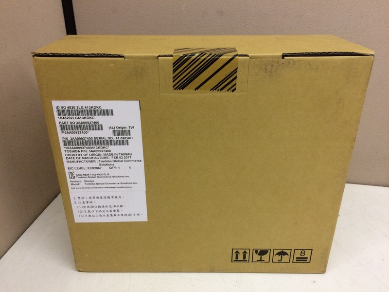 NEW Toshiba IBM 3AA00927400 POS 12″ Touchscreen Monitor Display 4820 2LG