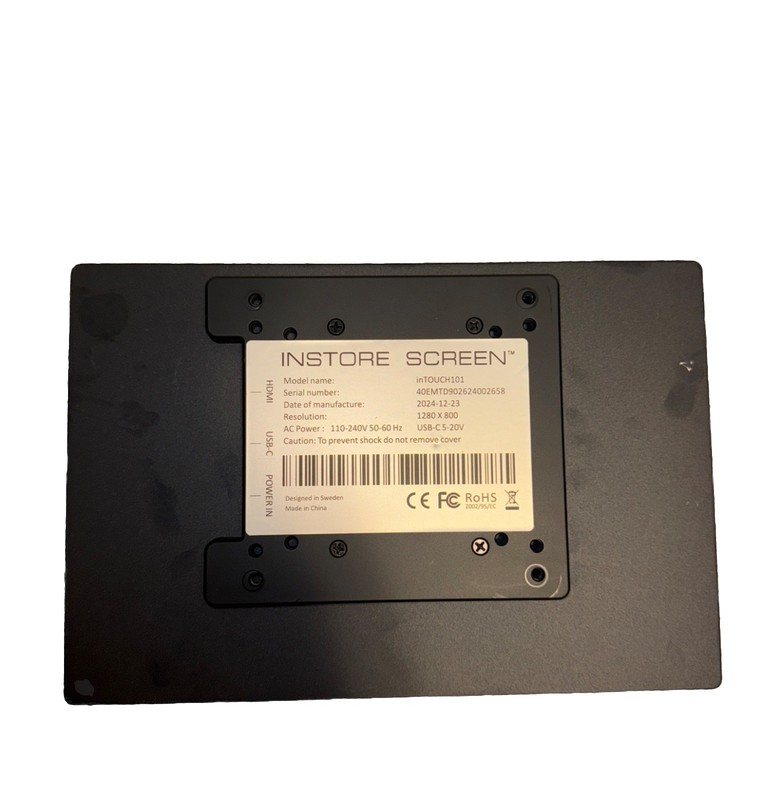 New Two INSTORE TOUCHSCREENs 10” 15,6” barcodescan ,Connections, Stands,Cables