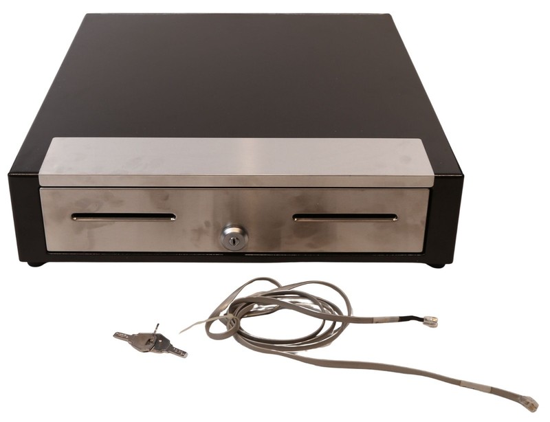 M-S Cash Drawer, Dual Media Slots, 2 keys, W/Cable (NEW)