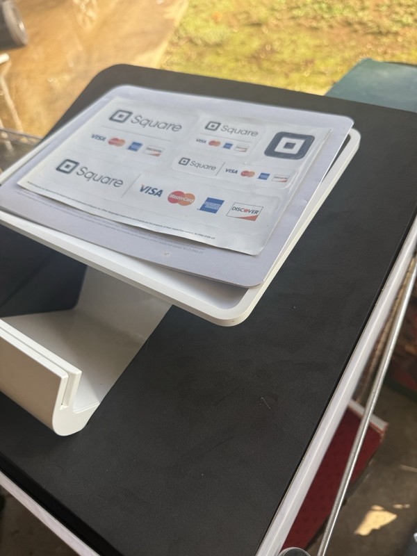 Square Retail POS System with Card Reader, Stand, and Power Adapter gallery