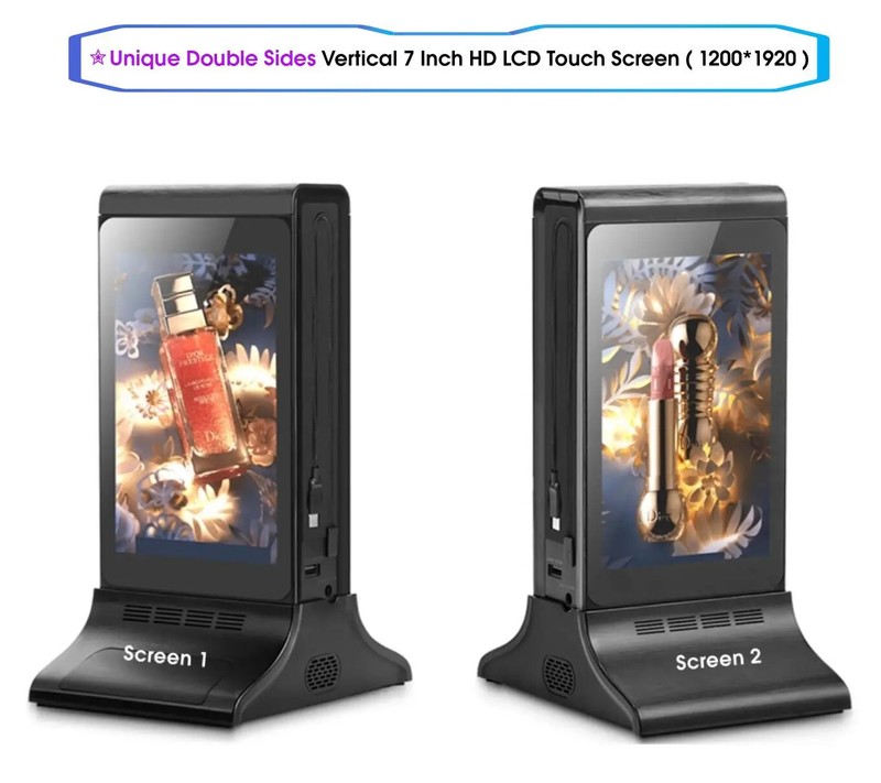 4G RAM 32 Storage Full View Dual Touch Screen Advertising Digital Signage gallery