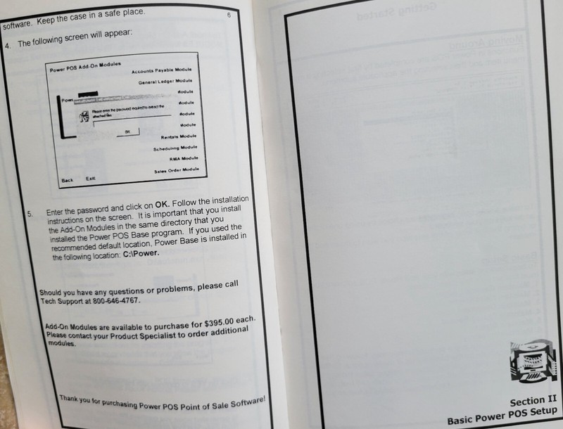 Vintage - Power POS, Point of Sale User's Manual gallery