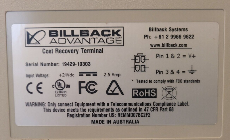 Billback Advantage Touchscreen Terminal PC - Tested and working without issue! gallery