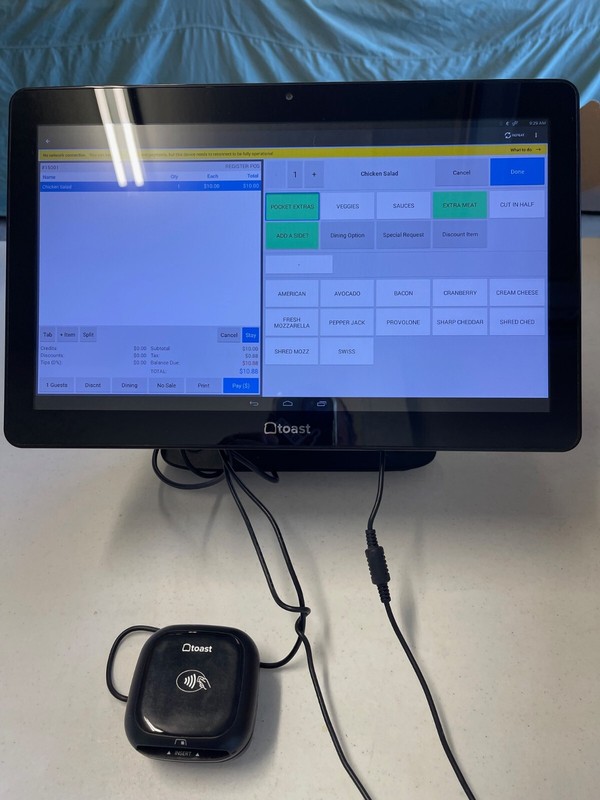 Toast POS system/Main Terminal Screen wiGuest Facing Terminal and CC Toast Tap. gallery