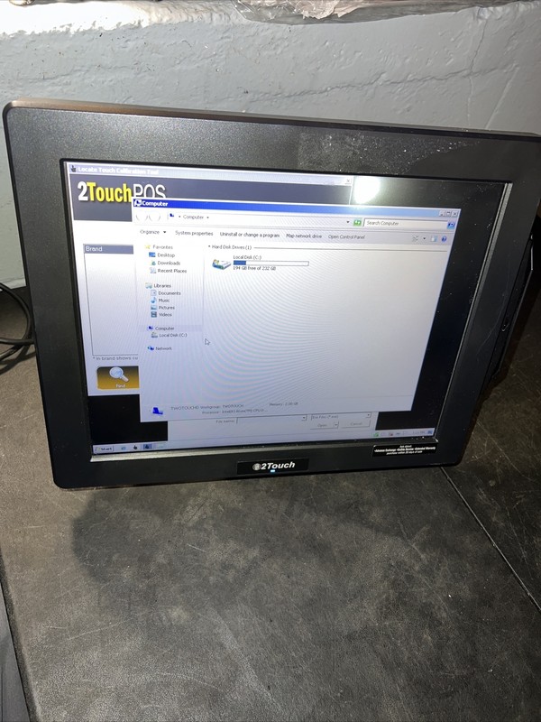 2TouchPOS System Monitor Windows Embedded PosReady7