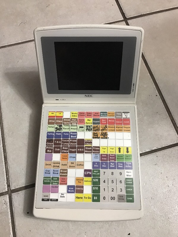 NEC PB5800-0020 POS REGISTER SYSTEM PROGRAMMABLE UNTESTED