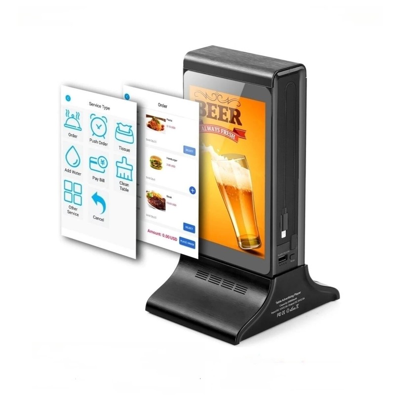 4G RAM 32 Storage Full View Dual Touch Screen Advertising Digital Signage gallery