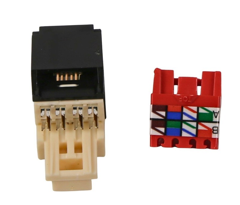 Panduit Mini-Com TX-5 Module T568A/B Wiring Scheme, RJ45, Category 5e, Box of 10 gallery