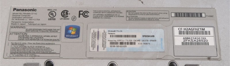 Panasonic CF-H2 Toughbook; 10.1" Display, Intel Core i5 gallery