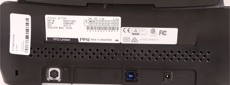 Fujitsu fi-7160 Duplex Sheet-Fed Document Scanner, Black with Power Supply gallery