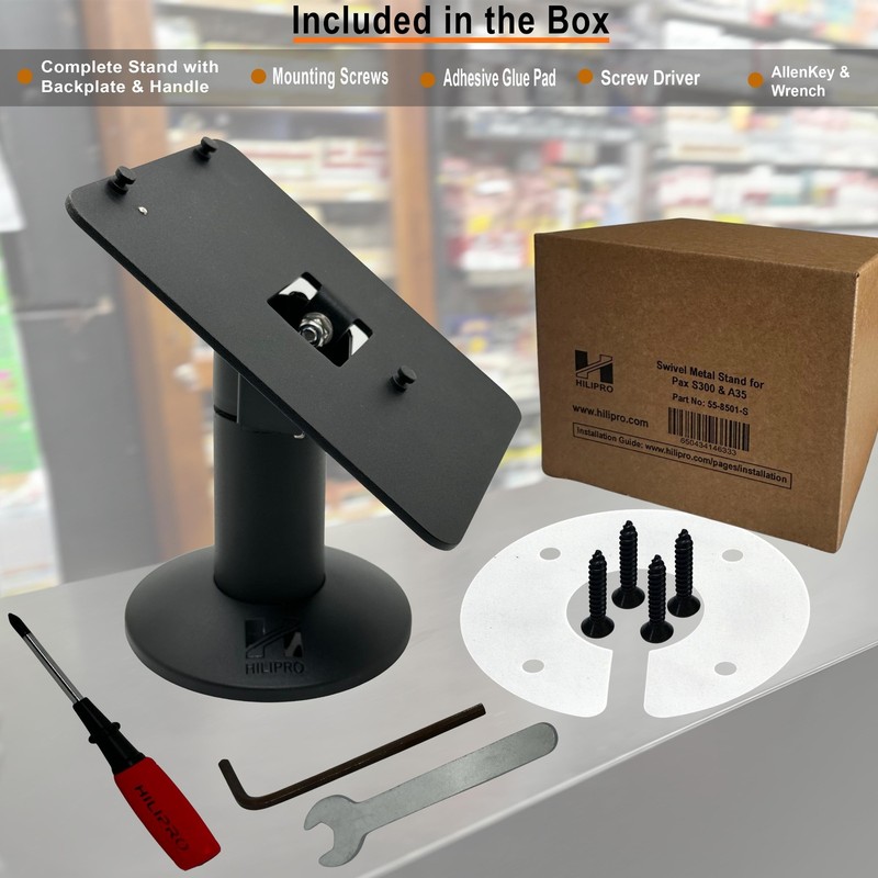 Swivel Stand for Pax PX7 - Swivel and Tilts - Complete Kit - Sturdy & Durable gallery