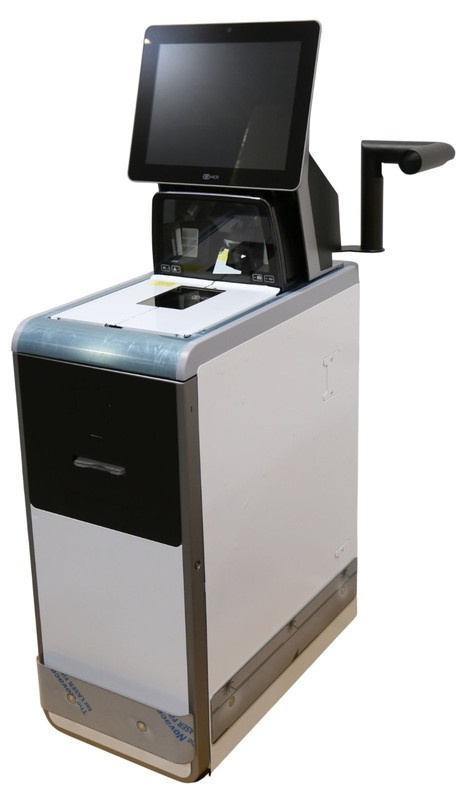 NCR SCO Narrow, With Refurbished Scanner Scale and New XR7 terminal
