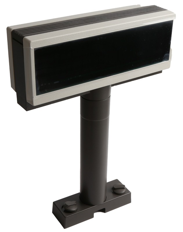 75P7079 Toshiba Customer Display w/Yoke and Post (New), Dual Sided, RS485, Gray