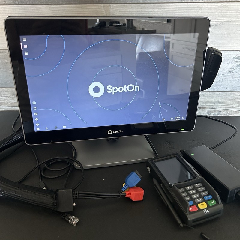 Partner A5-1-A Touchscreen Point Of Sale System With SpotOn W/Stand+ Card S300