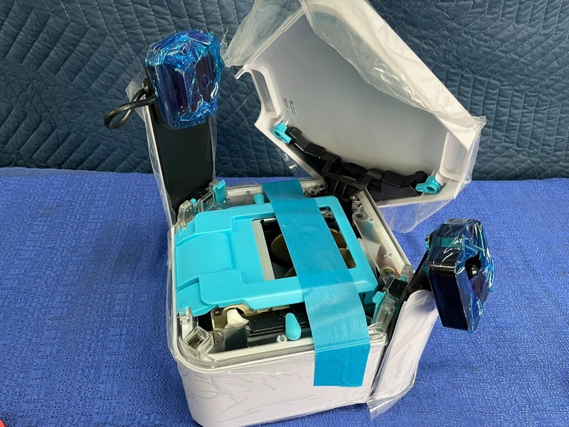 Unique Secure ME01-AG04 POS Touch Terminal Base with Two Tower Modules Open Box gallery