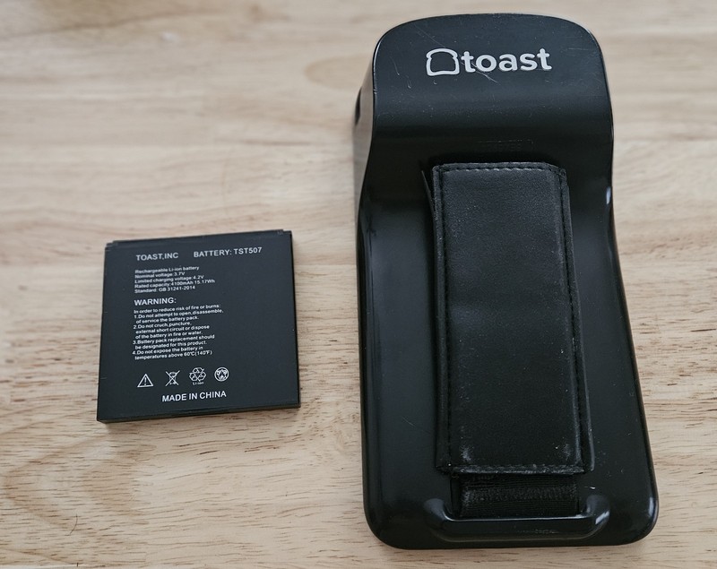 Toast GO 1 TG100 TST507 Battery With Credit CARD Reader