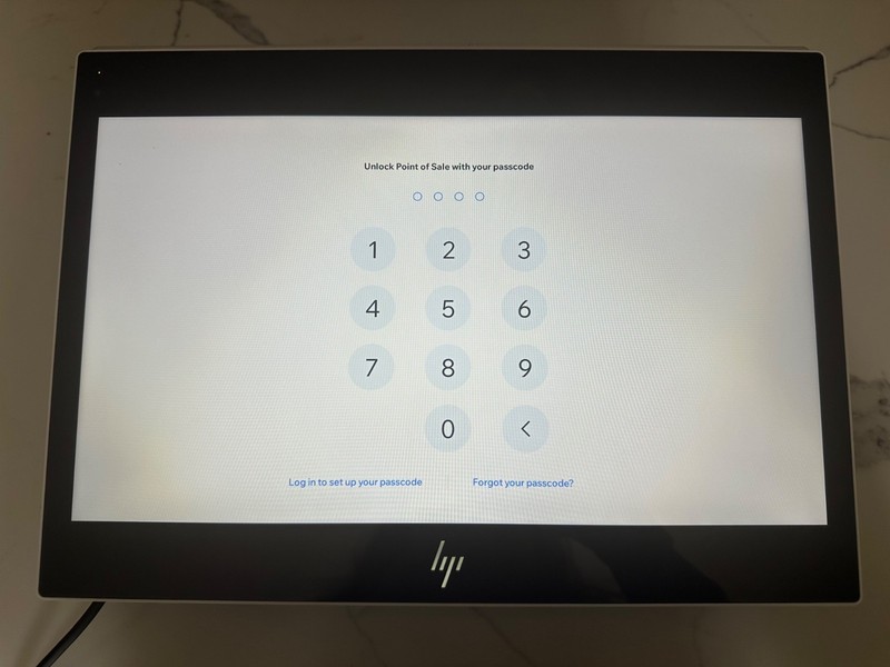 Wix.com HP POS system retail, white, 15.6 in