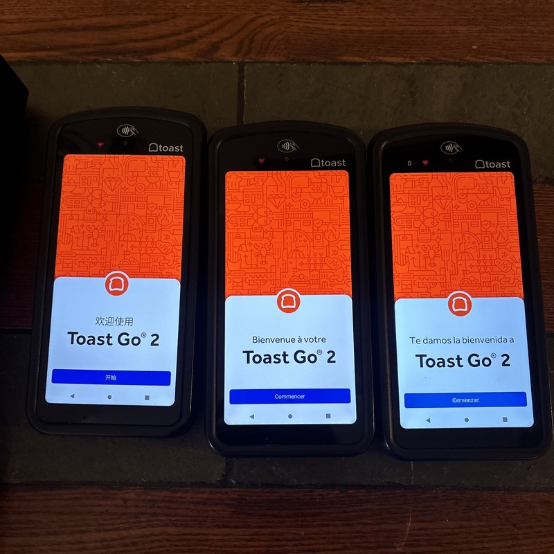 3 Toast Flex POS Go 2 Handheld Tablet Mobile Computer Device TG200 With Dock gallery