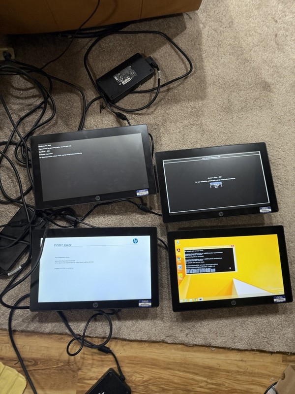 4 X HP RP9 G1 Retail System Model 9015 TOUCHSCREEN POS - Repair Needed gallery