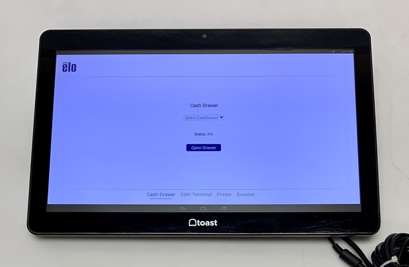 Elo MSM8690 Touch Screen Tablet W/ Toast POS, Ethernet & Power Adapter Cables gallery