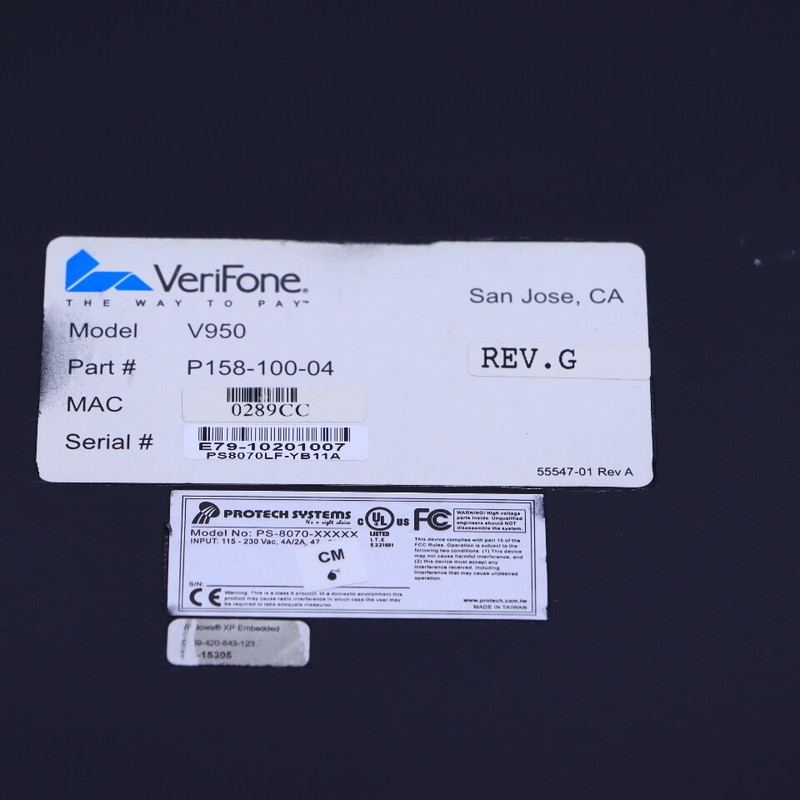 VERIFONE V950 P158-100-04 RUBY CONSOLE gallery