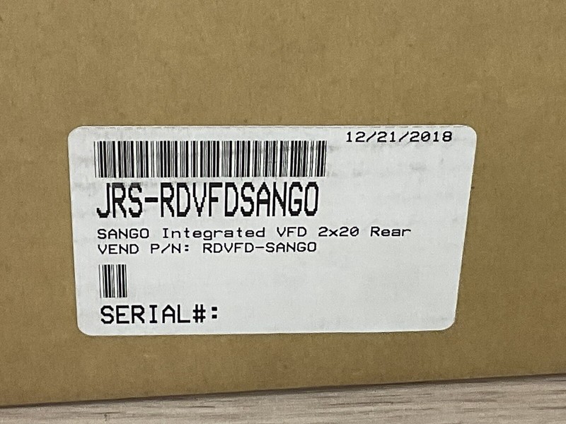 SANGO INTEGRATED VFD 2X20 REAR VEND DISPLAY /LOT OF 12 / JUA316 gallery