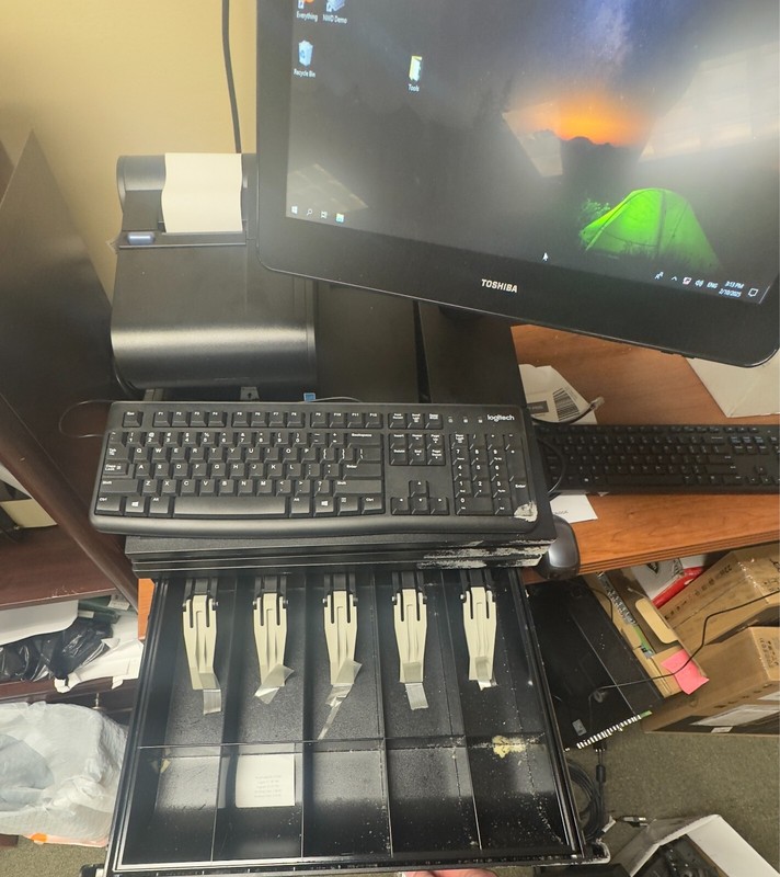 Toshiba POS Touch Complete System 6200-E1C with Printer Cash Drawer & Scanner gallery