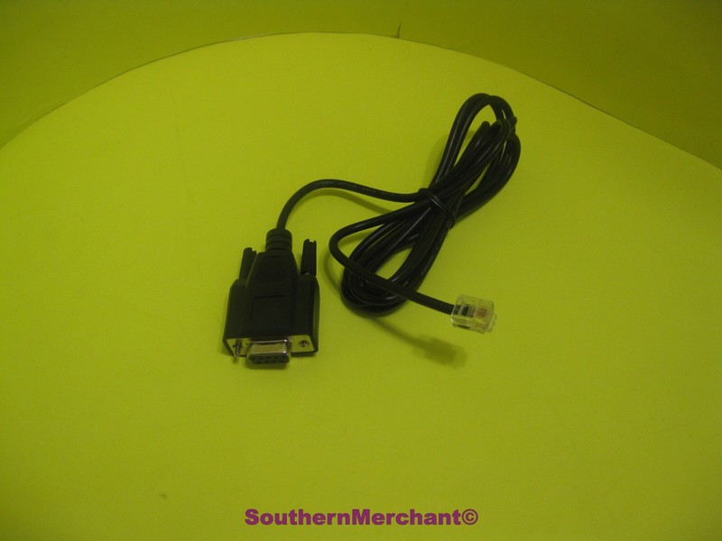 PAX S80 PC download cable DB-9 rs232 to RJ jack original