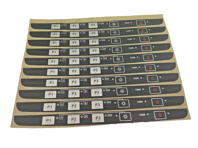 Lot of 10 Symbol VC5090 half screen power function program keys overlays