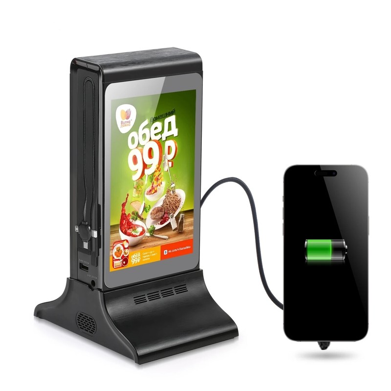 4G RAM 32 Storage Full View Dual Touch Screen Advertising Digital Signage gallery
