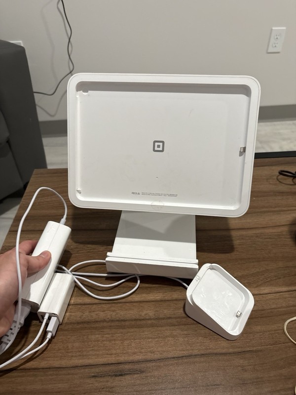 Square Stand POS Terminal Base & Dock Kit (Model S089) - White Countertop Mount gallery