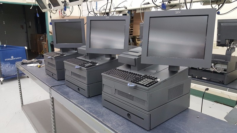 4800-743 Integrated POS Lane – 15″ IR Touch, 4610-TG4 Printer, FC3120 Keyboard