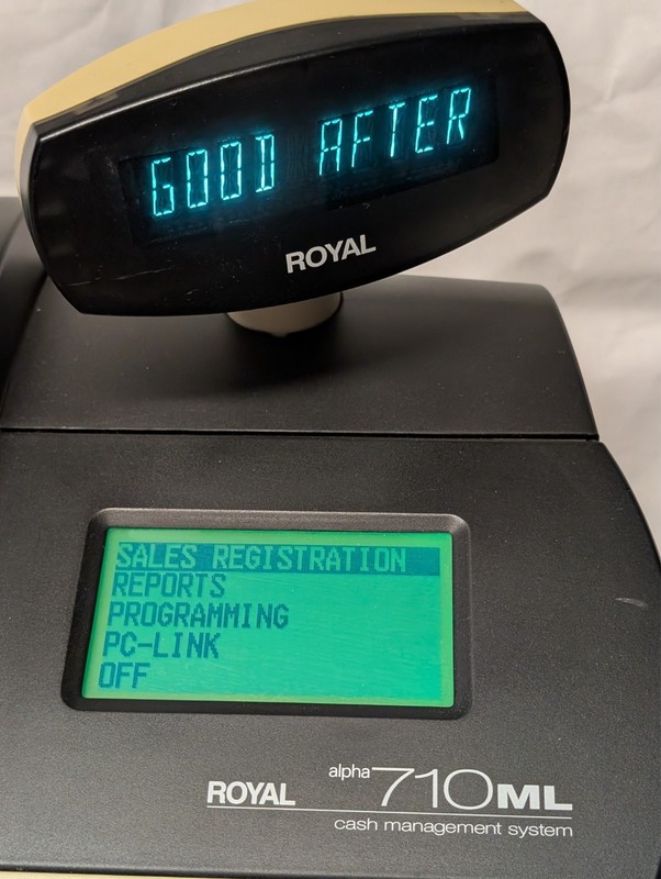 Royal Alpha 710ML Cash Register Management System Thermal Receipt Printer no key gallery