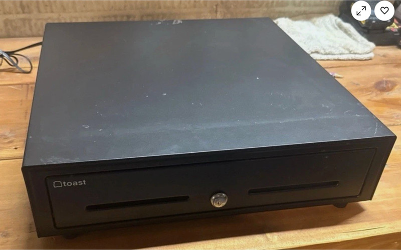 Toast Pos system pre owned Cash Drawer Model TC 200 Black