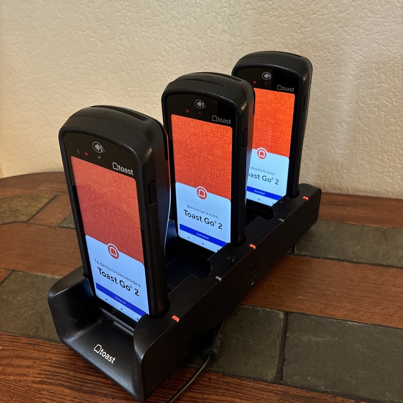 3 Toast Flex POS Go 2 Handheld Tablet Mobile Computer Device TG200 With Dock