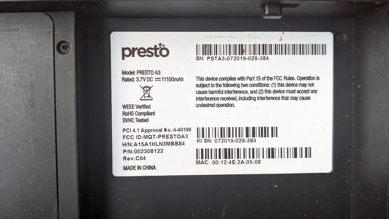 LOT OF 2 ELACARTE 2308122 PRESTO A3 POINT-OF-SALE POS SYSTEMS WITH STANDS gallery