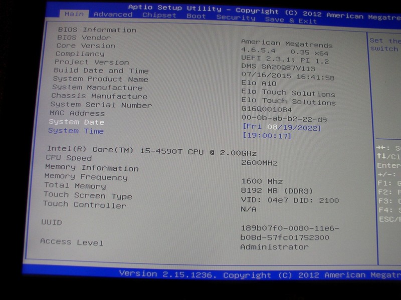 ELO X-Series ESY20X5 AiO POS Touchscreen Computer System-i5/8GB/128GB SSD/Win10 gallery