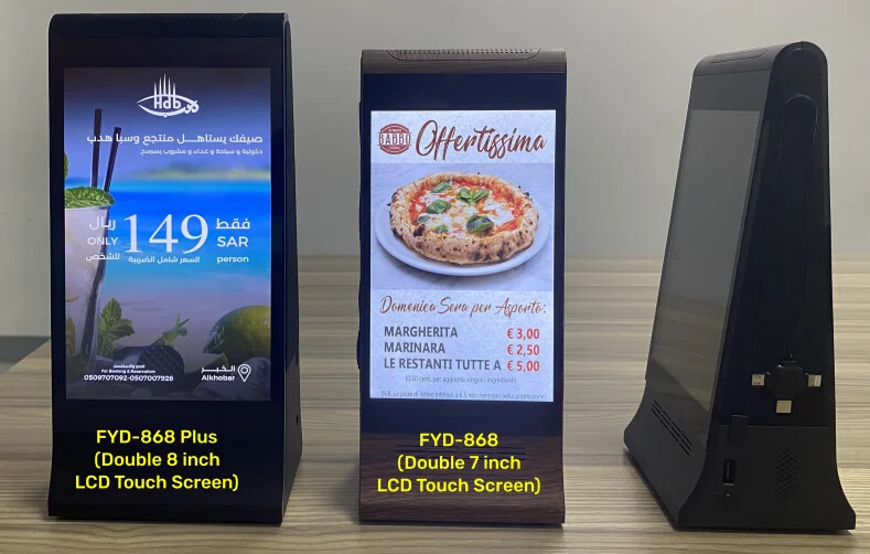 Hot Sale WIFI and Cloud Server Function 7 Inch Digital Signage Table Talker gallery