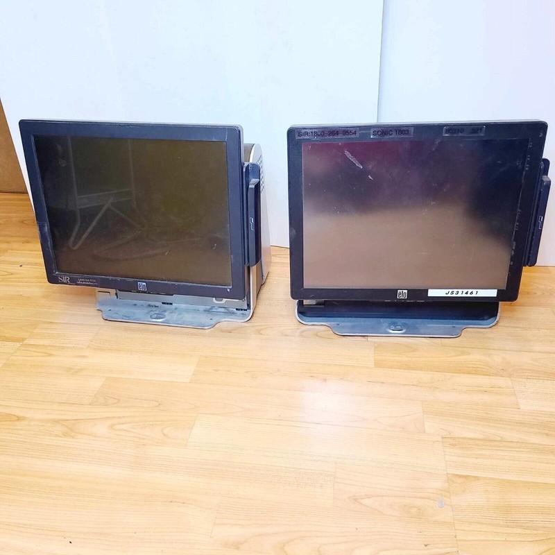 *UNTESTED* LOT 2X ELO ESY17D1 TOUCH SCREEN 17″ POS COMPUTER WINDOWS XP SYSTEM