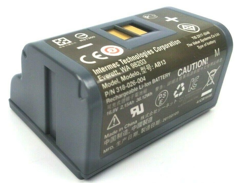 Intermec PB5X PW50 Battery Rechargeable16.8V 2.15Ah 36.12Wh 318-026-004 Genuine gallery