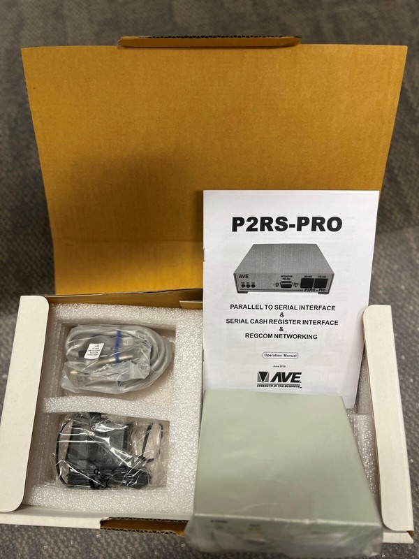 NEW! AVE P2RS PRO V103R7 Parallel to serial & cash register interface & regcom