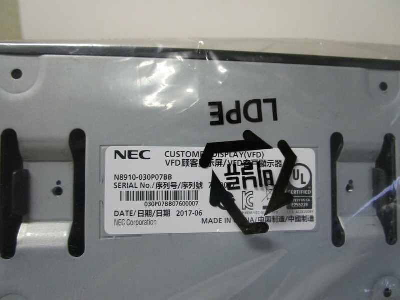 NEC POS Display Point of Sale Customer Display USB TWINPOS G5200 N8910-030P07BB gallery