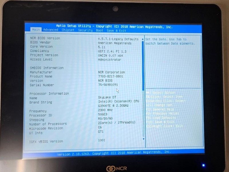 New NCR XR7 Plus 15" POS Touchscreen Terminal, 2.3Ghz, 8GB/120GB SSD, No OS gallery