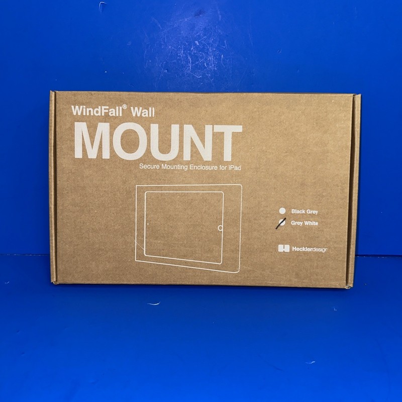 Original Heckler WindFall Kiosk Floor Stand H293-GW – Grey/White Base