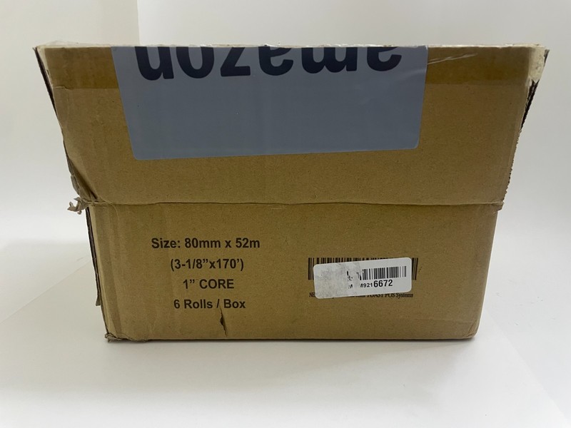 Maqra Paper Direct Thermal Linerless Labels Box of 6, 3 1/8 x 170" gallery